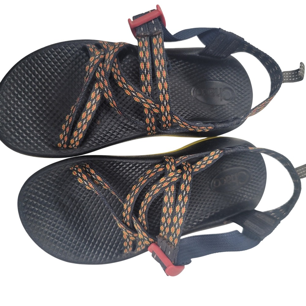 Chaco Kids Sandals Sport Adjustable Straps Orange Black Yellow‎ Size Unknown
